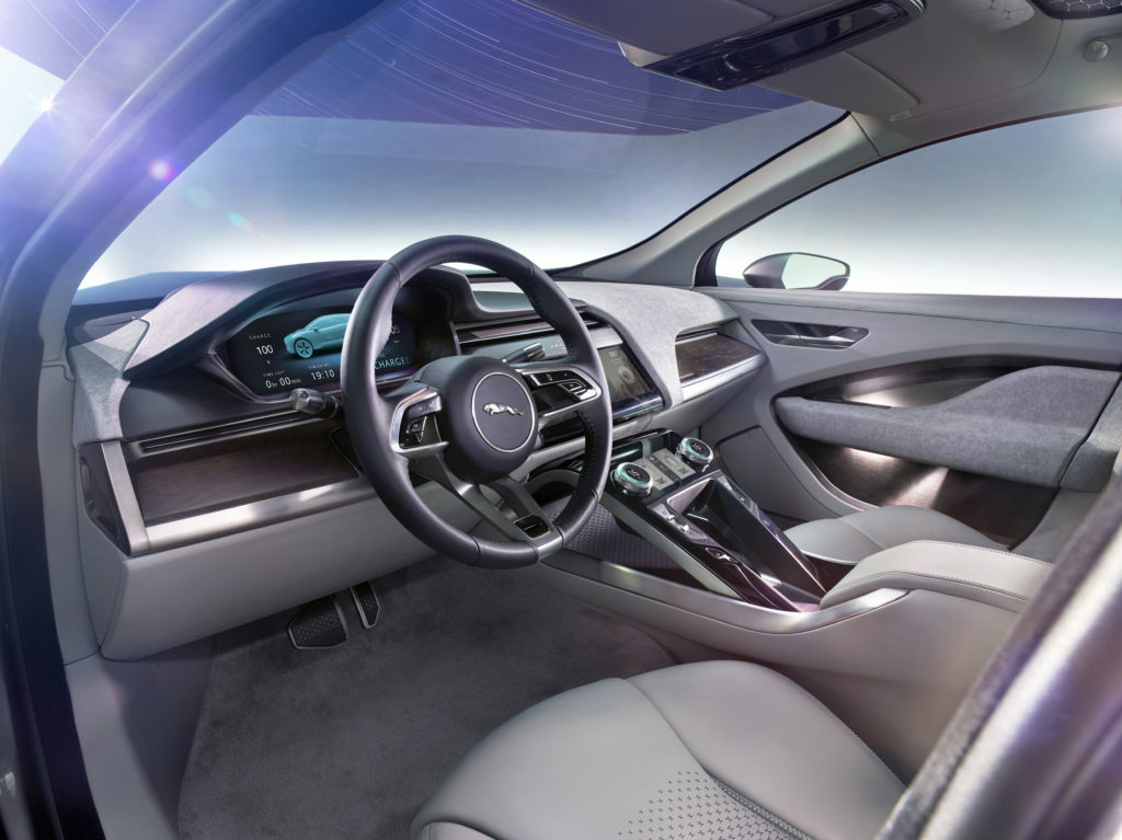 Interior view of the I-Pace