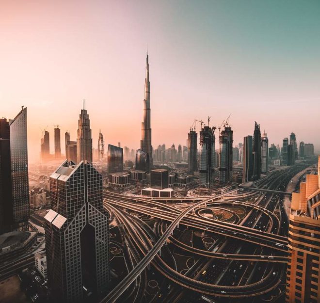 Dubai aus der Vogelperspektive